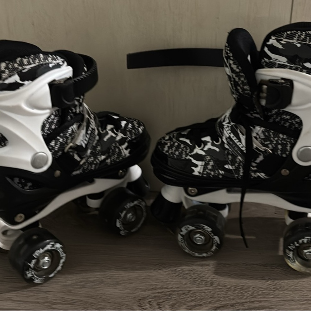 Black and White Roller Skates